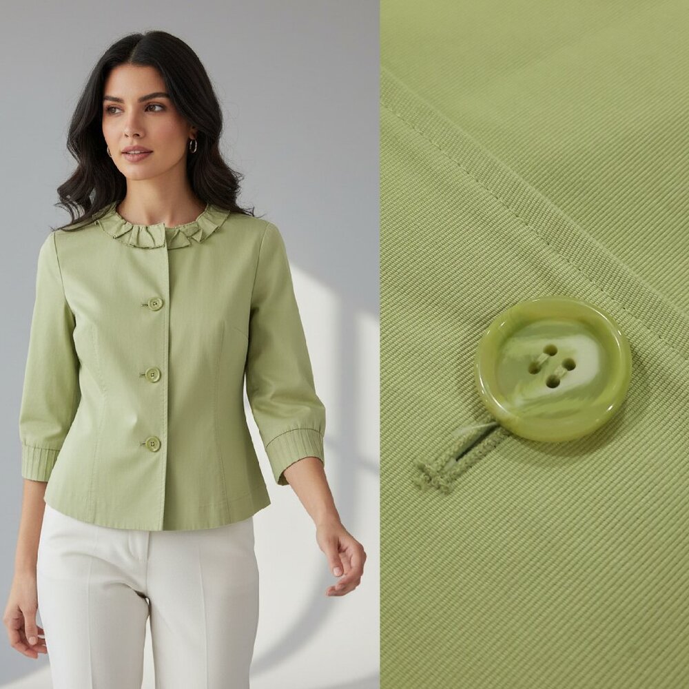 Vtg Y2K lime green blazer - Du Jour brand - NWOT